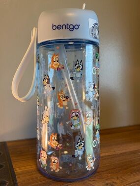 Bentgo Bluey Kids' 15oz Water Bottle with Straw *NEW